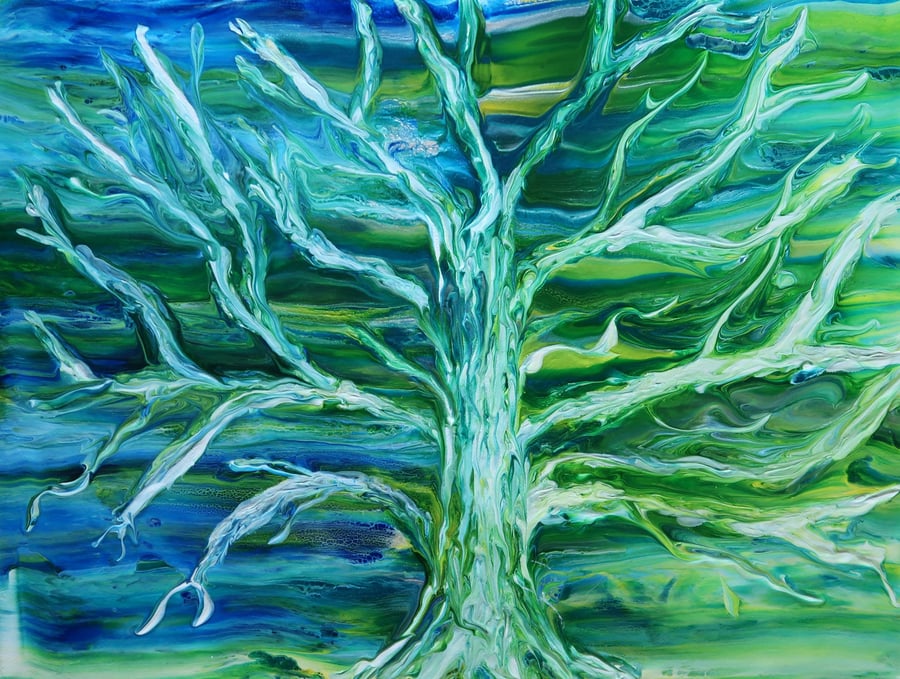 Tree of Life in Acrylic Paint.