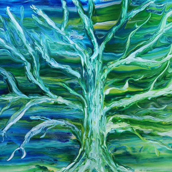 Tree of Life in Acrylic Paint.