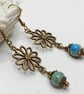 Bronze Flower Earrings - Image 3