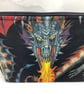 Handmade dragons zip bag, Gothic makeup case, 2 options - Image 6