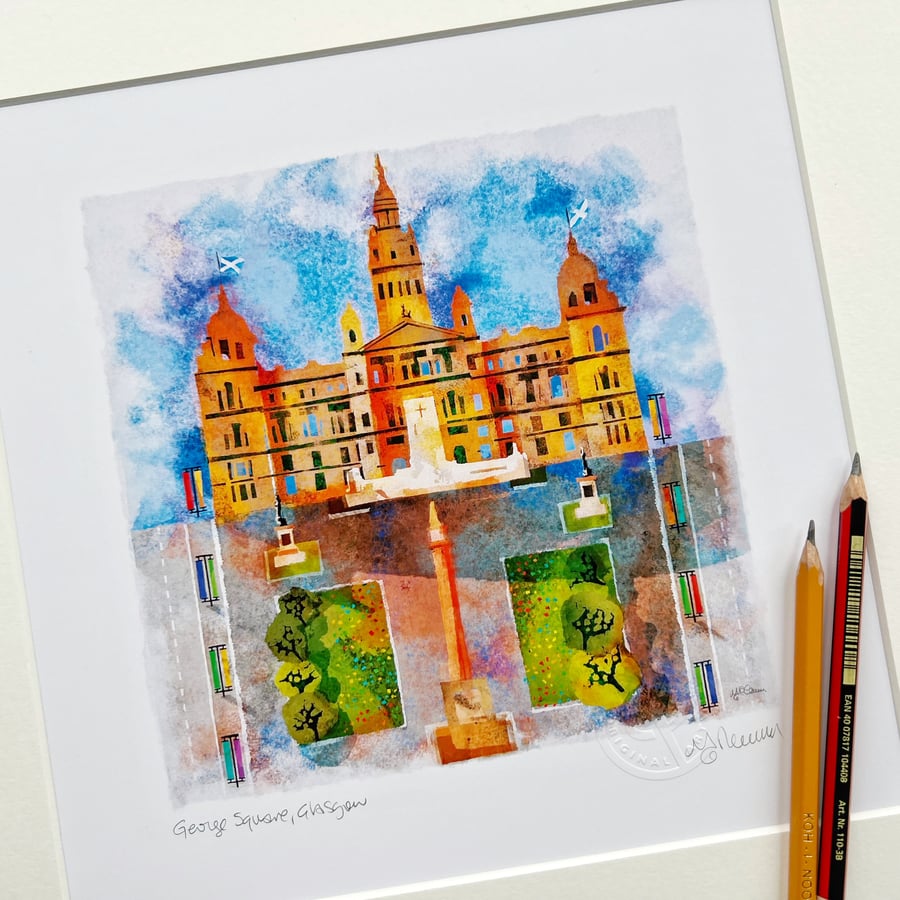 George Square, Glasgow. Size 2.