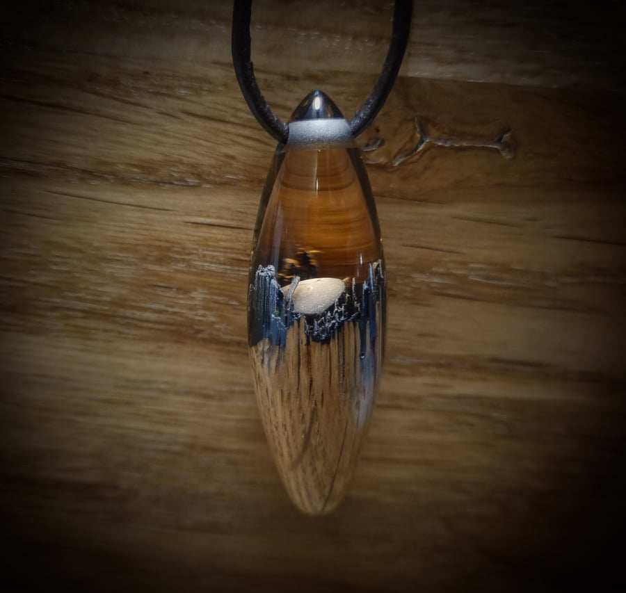 UFO Crash Pendant in Agate