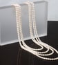 Four Strand Freshwater Pearl Necklace with Vintage Rice Pearls - Image 3