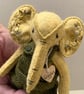 Elephant, hand sewn and dressed embroidered elephant, collectable artist bear - Image 8