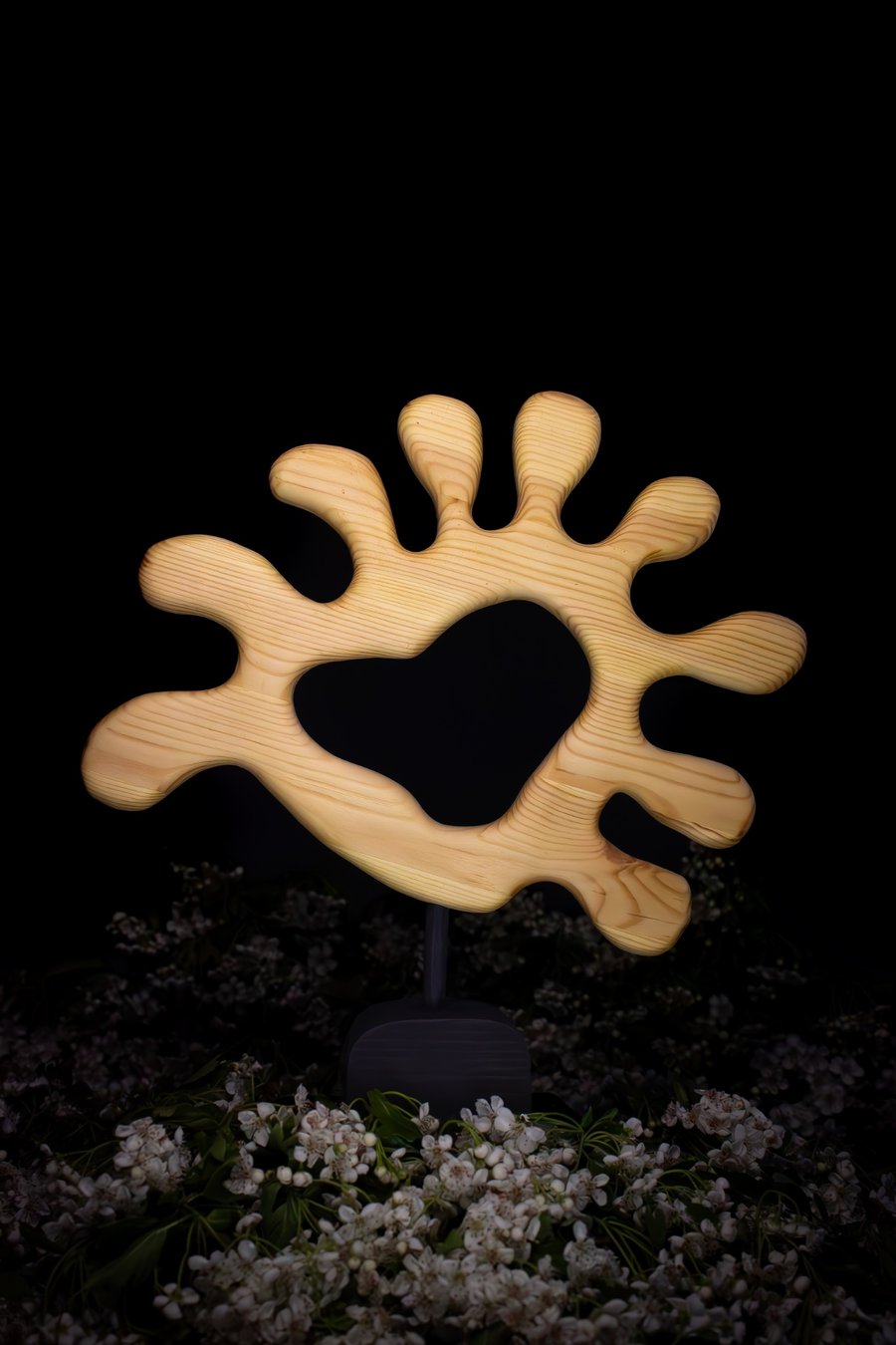"Coral" - abstract wooden sculpture 