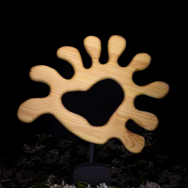 "Coral" - abstract wooden sculpture 