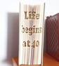 Life begins at 40 CUT & FOLD Book Folding Pattern - EMAILED PDF PATTERN - Image 1