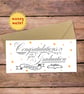 Graduation Personalised Money Wallet Card - cash gift envelope