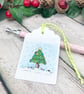 Christmas Tree Gift Tags - set of 4 tags - Image 4