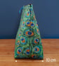 Peacock Feather Multi Purpose Zipper Bag with Matching Small Pouch - Image 8