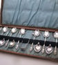 Twelve Days coffeespoon set, handstamped vintage apostle spoons and sugar tongs - Image 2