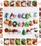 Make Your Own felt traditional Advent Calendar Kit. Sewing pattern. 24 piece set