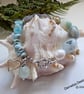 Statement Hand Made Multi Gemstone Chakra Designer Charm Bracelet  - Image 5