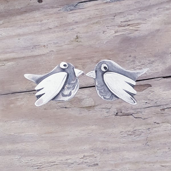 Robin Ear Studs