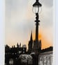 Edinburgh skyline. Blank Card. Keepsake. Letterbox Gift - Image 3
