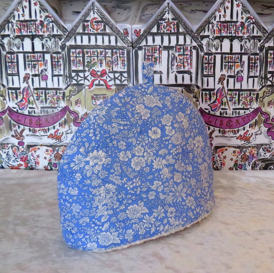   Liberty print tea cosy, size small, to fit a one cup teapot