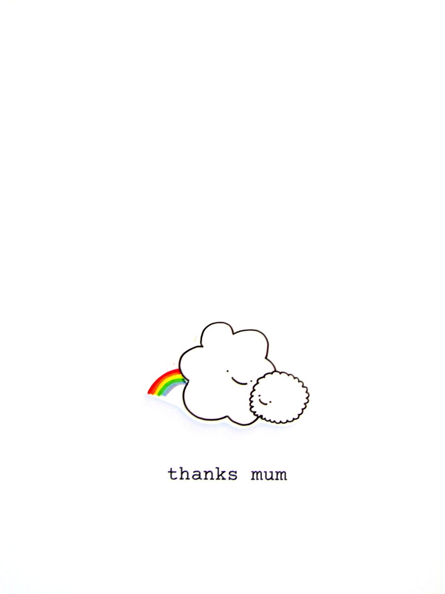 mother's day card - happy clouds