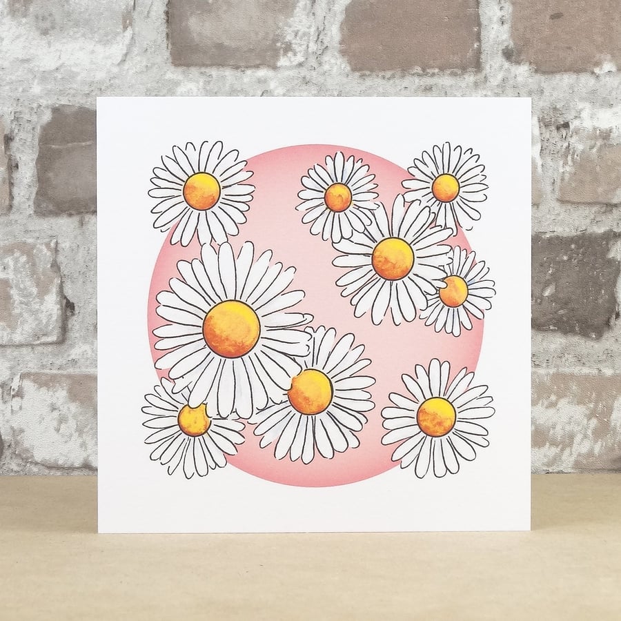 Daisy Card Blank
