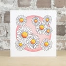 Daisy Card Blank Greeting Card