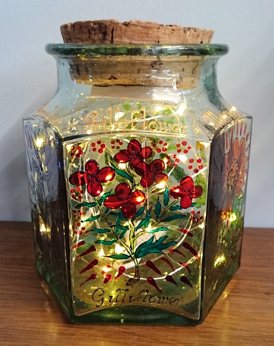 Culpepper's Herbal- Handpainted Bottle Light