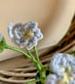 Forget-Me-Not bouquet, crochet everlasting spring flowers - Image 3