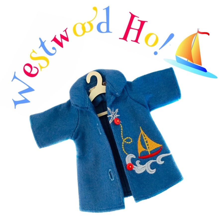 Reserved for Kat - Westwood Ho! Tailored and Embroidered Coat