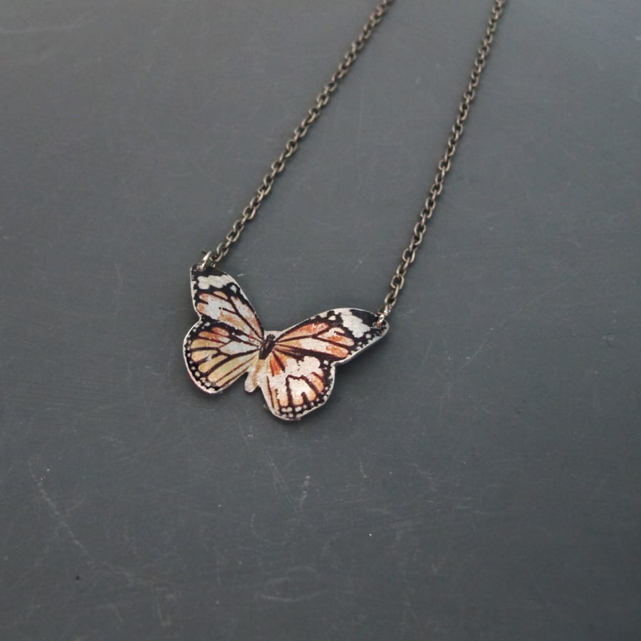 Aluminium Monarch Butterfly Pendant