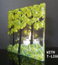 Handmade Fused Glass 'Spring Tree' T-Light Holder - Image 7