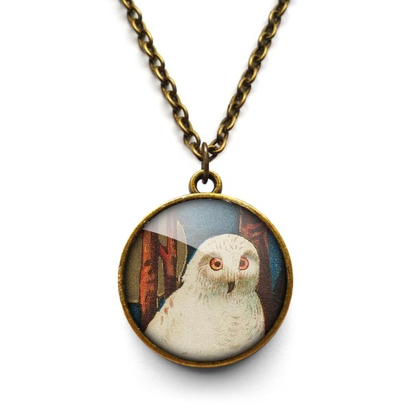Snowy Owl Necklace (TB04)