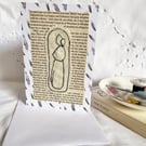 Regency Lady Card Jane Austen Card Blank Northanger Abbey Card Regency Fashion