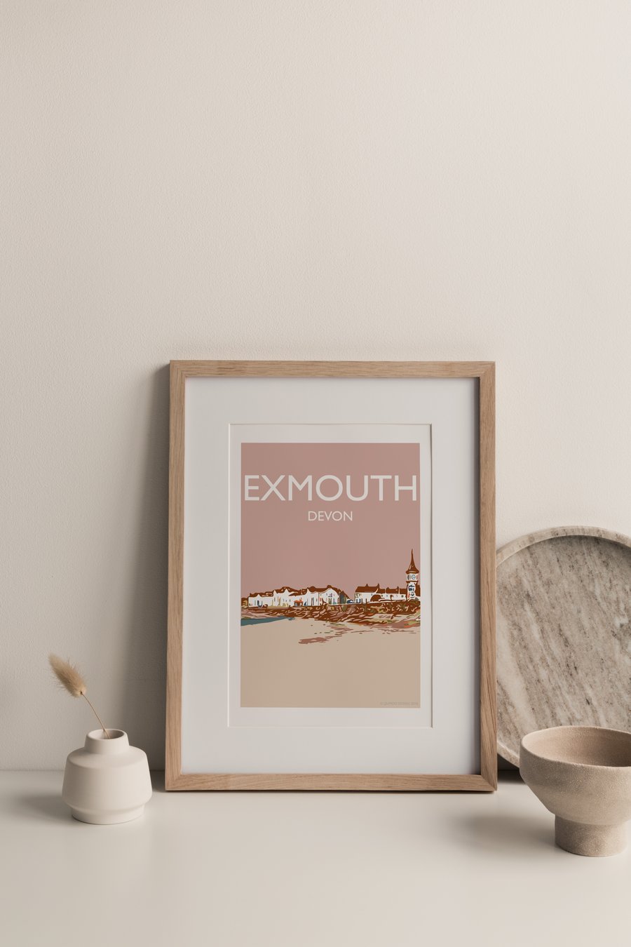 Exmouth, Devon, UK Giclee Travel Print