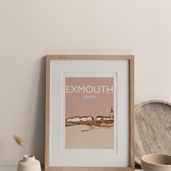 Exmouth, Devon, UK Giclee Travel Print