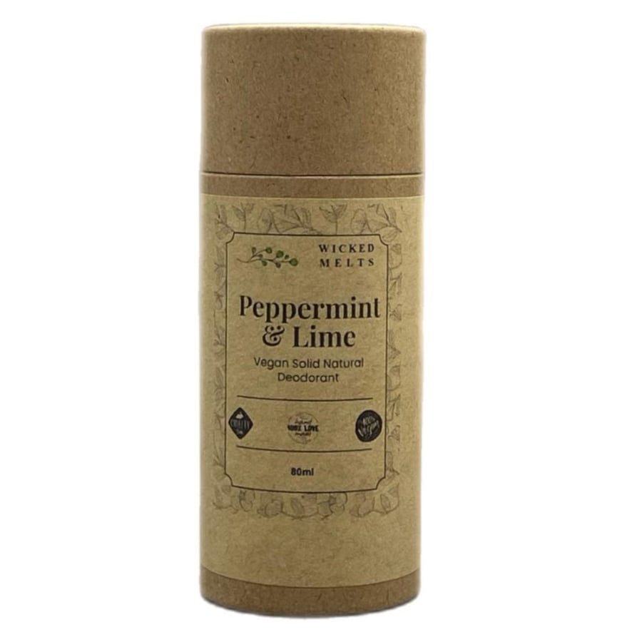 Peppermint and Lime Vegan Solid Natural Deodorant