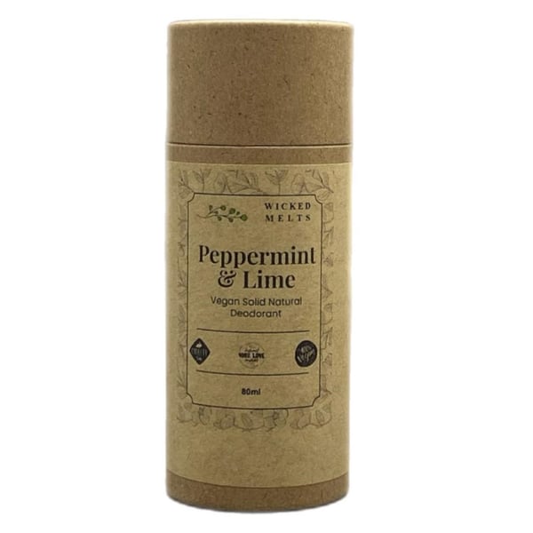 Peppermint and Lime Vegan Solid Natural Deodorant