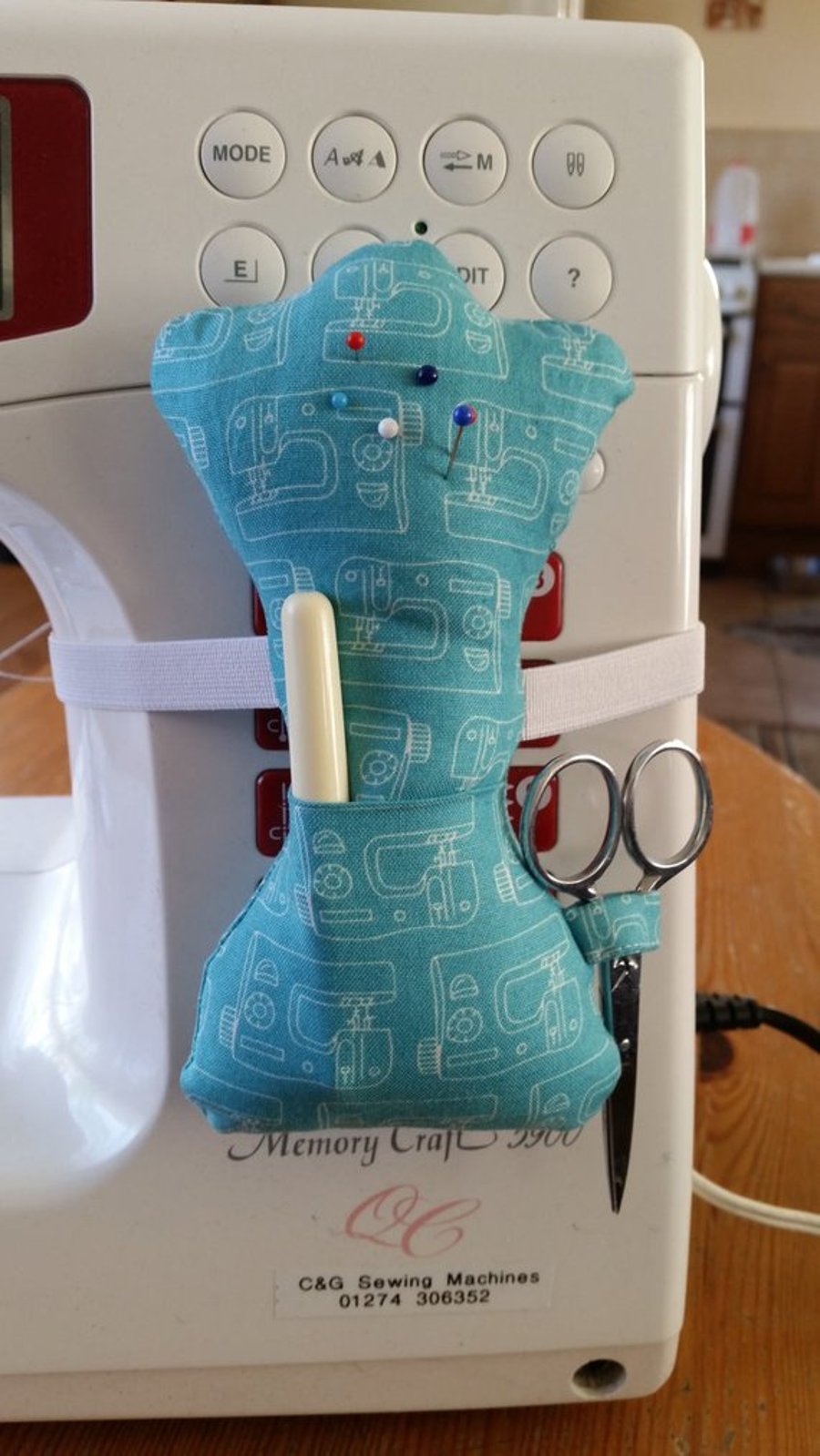 mannequin shaped pin cushion to attach to your sewing machine