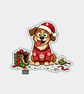 Unique Funny Christmas Gift Tags For Adults, 6pk - Excited Happy Dog