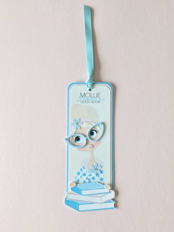 Personalised Book Lover Bookmark - Happiness Is a Good Book - Reader Gift