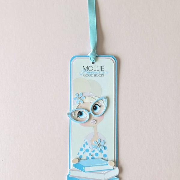 Personalised Book Lover Bookmark - Happiness Is a Good Book - Reader Gift