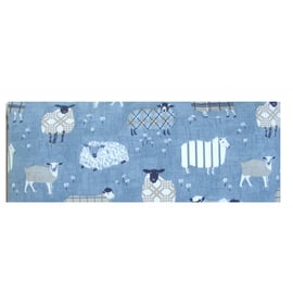 Draught Excluder Sheep Blue