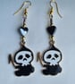 Cute but Grim Earrings - Gold tones - Image 6