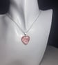 Natural Gemstone Heart Pendant – Turquoise, Rose Quartz, Moonstone & More - Image 2