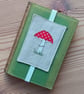 Elasticated Bookmark with Appliquéd Mushroom - Image 2