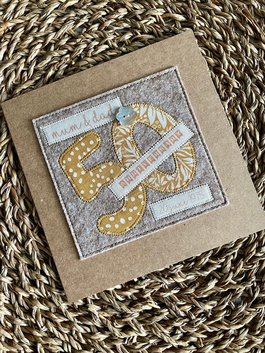 Custom order for Jill - golden wedding anniversary 