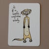 despondent meerkat (mini art card/aceo)