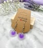 Frosted purple hearts,Add a soft touch of elegance to your style