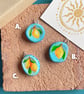 Handpainted Air Dry Clay Lemon Pendant Charm
