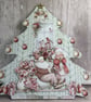 Christmas Decorated Tree Plaque by Carolee Crafts CR 0022 - Image 1