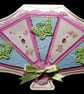 Fan shaped Butterfly birthday, blank card. - Image 2