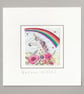 Magical Unicorn Wishes, handmade greetings card - Image 2