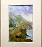 Coastal Cottage Scotland original fine art watercolour 